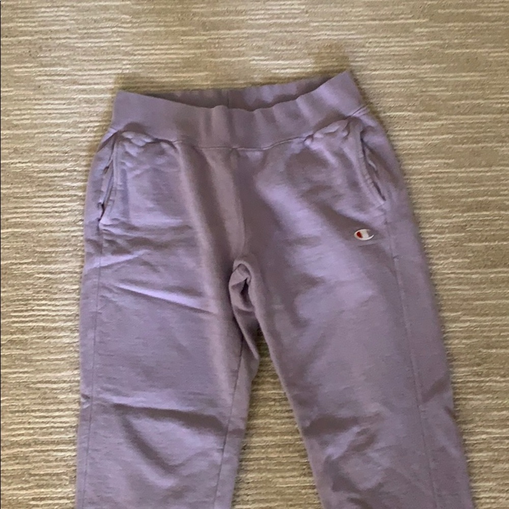 Purple champion sweatpants